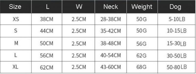 Hot Selling Factory Direct Sale LED Flashing Pet Collar Glowing Dog Collar for Safety Walking Pet and Against Pet Lost