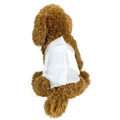 Disposable Male Dog Diapers Absorbent Wraps Adjustable Wholesale
