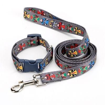 High Quality Durable Reflective Comfortable PU Leather Pet Dog Collar Leash