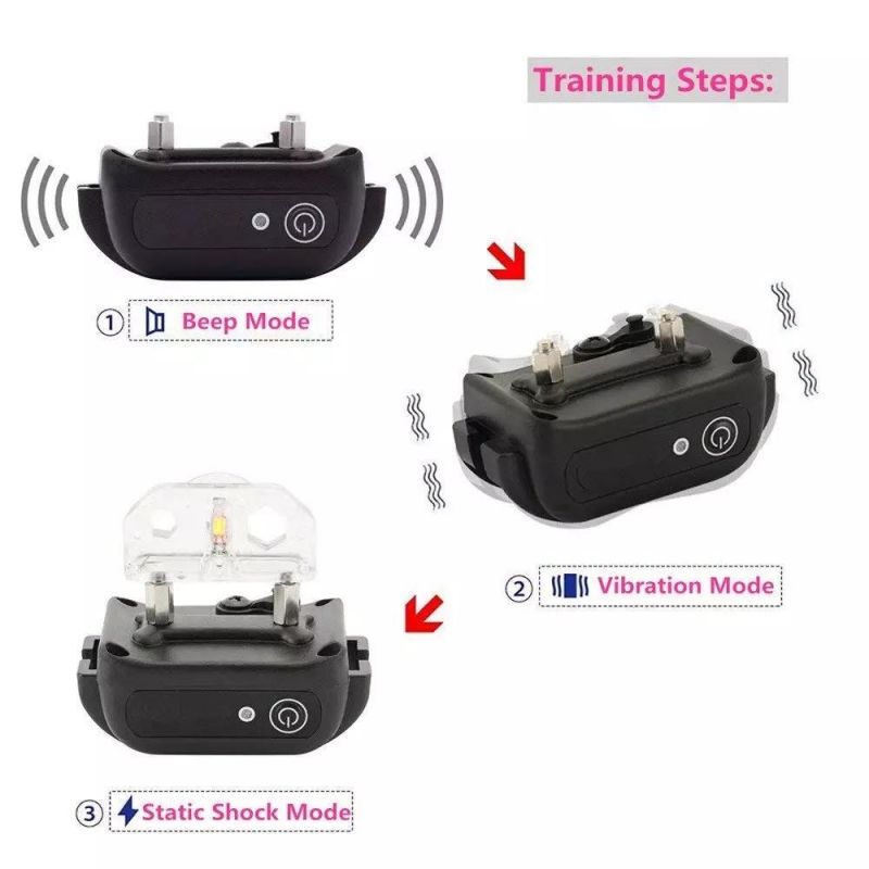 998dr Waterproof and Rechargeable 300m Shock Dog Remote Pet Training Collar