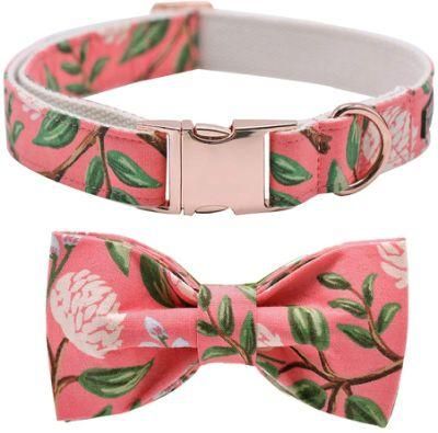 Custom Adjustable Dog Collar with Bow