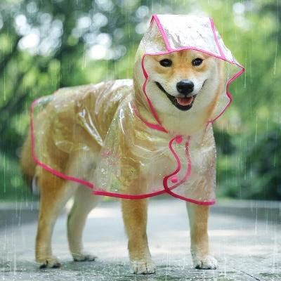 Pet Supplies Dog Transparent Waterproof Outdoor Raincoat