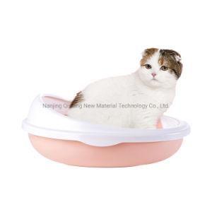Quality Egg-Shaped Cat Litter Tray Pink