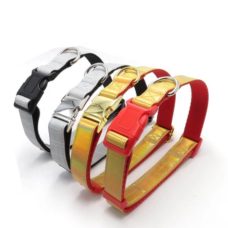 Custom Lighter Soft Release Buckle Dog Collar Plastic Retractable Pet Collars Dog Leash