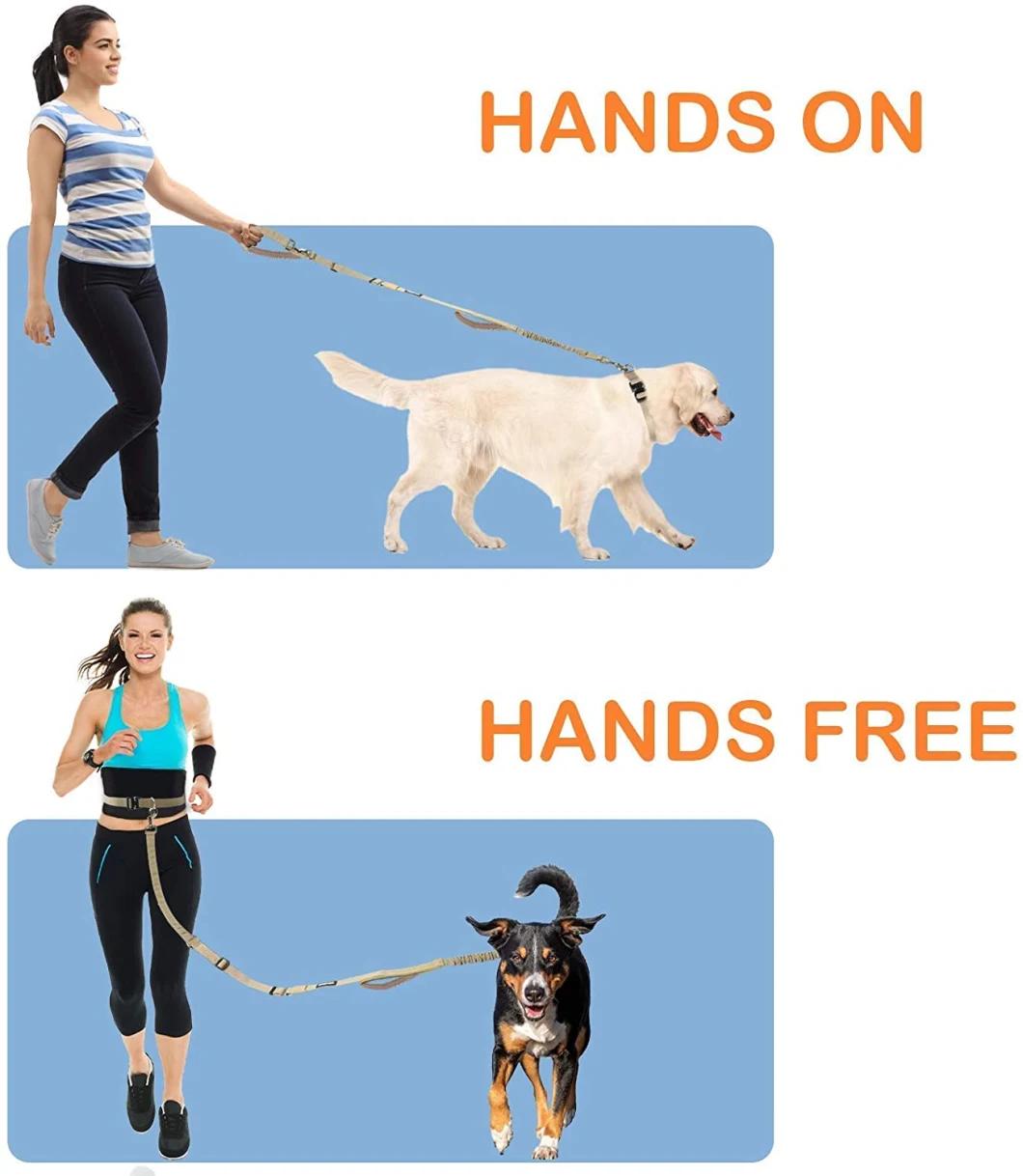 5 in 1 Hands Free Dog Leash Set 4PCS for Walking Retractable Running Leash