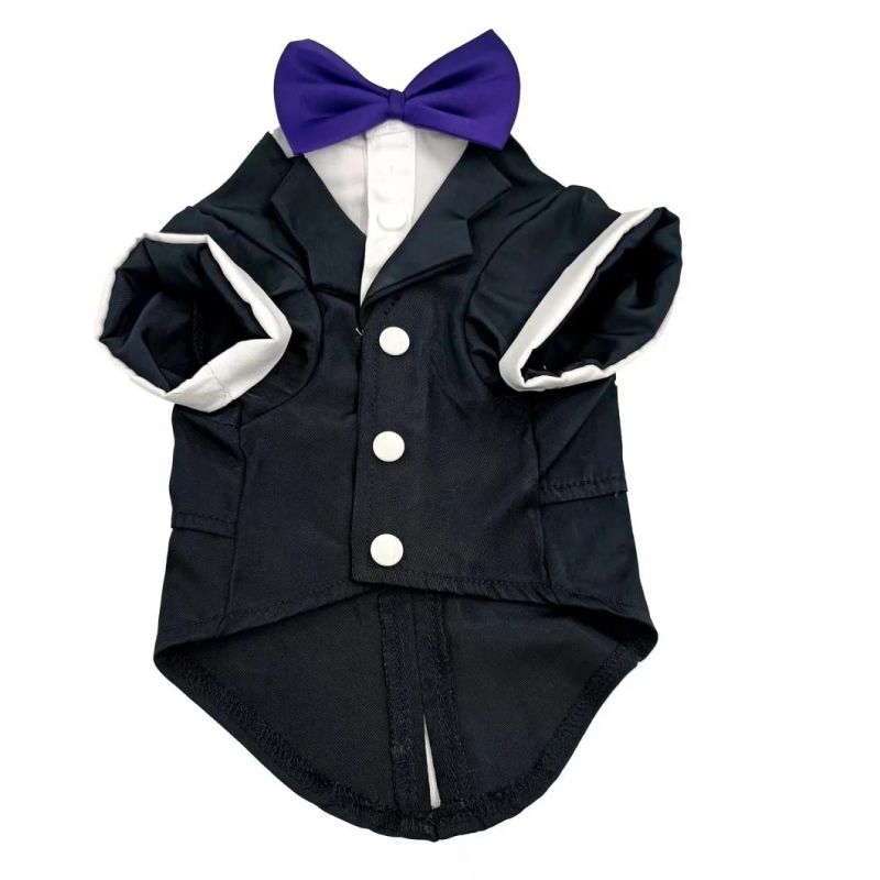 Dog Suit Bow Tie Costume Dog Shirt Wedding Parting Suit