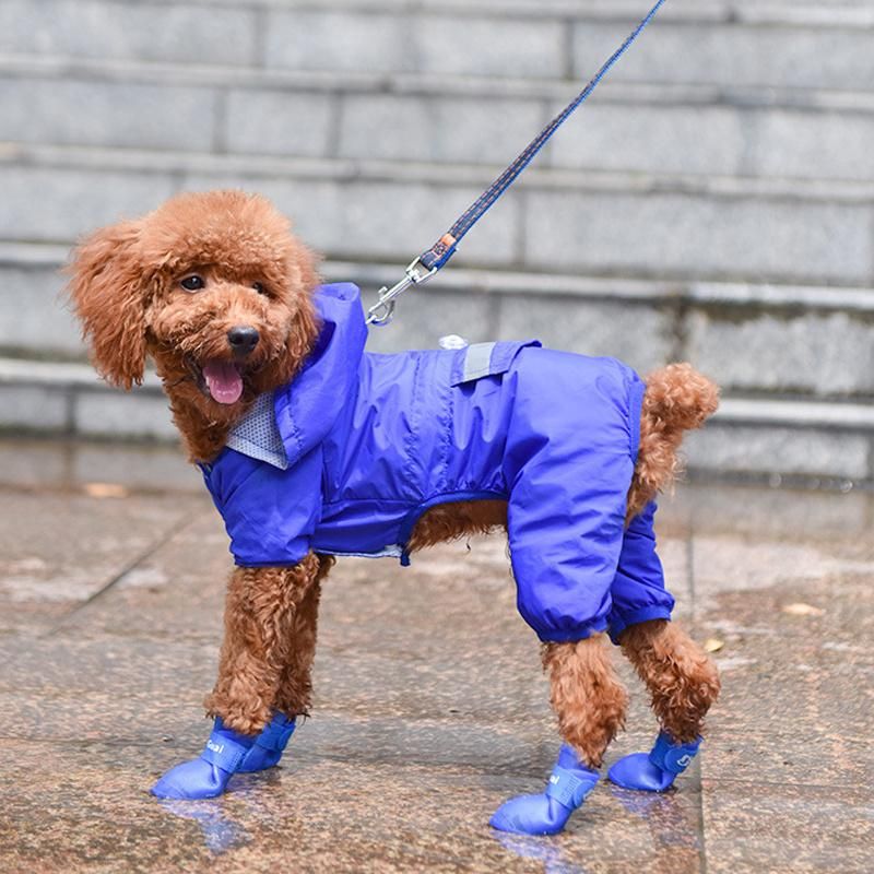 Supplier Silicone Rubber Pet Shoes Waterproof Rain Boots