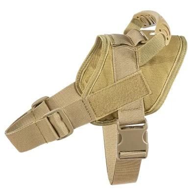 Oxford Cloth Khaki K9 Tactical Dog Harness