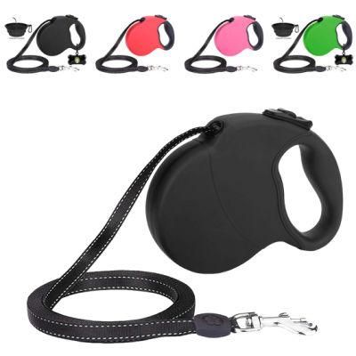 One Hand Operation and Retractable Dog Leash 16FT