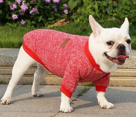 Classic Knitwear Sweater Fleece Coat Soft Thickening Warm Shirt Winter Pet Dog Cat Clothes, Puppy Costume Clothing for Small Dog