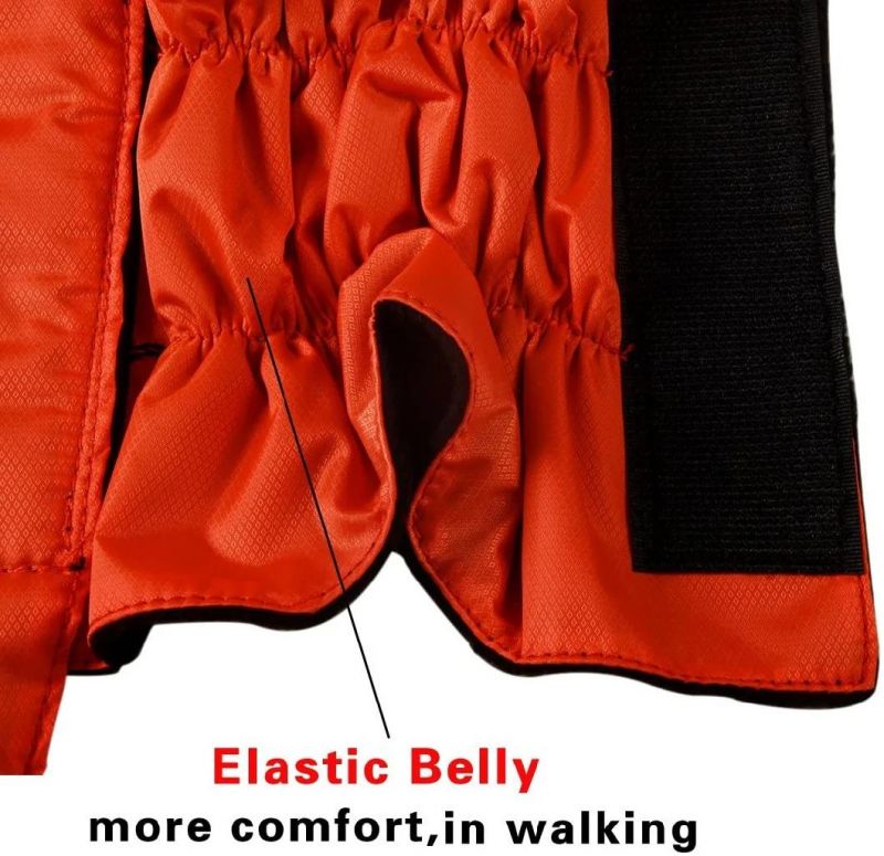 Fleece Lined Warm Dog Jacket for Winter Outdoor Waterproof Reflective Dog Coat