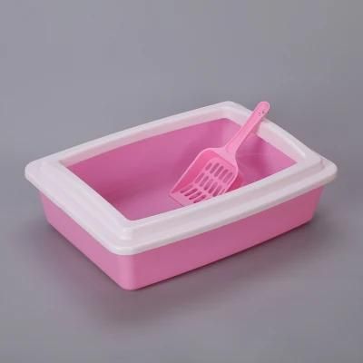 Wholesale Multiple Colors Eco-Friendly Pet Cat Toilet Box Cat Litter Box