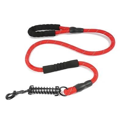 New Upgrade Rope Leash Thick EVA Foam Handle Reflective Nylon Webbing Elastic Metal Clip Rubber Protective Case Dog Leash