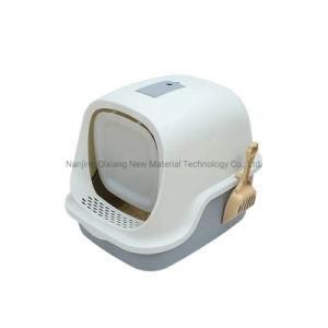 Fully Closed Portable Cat Litter Box with Flip Top Cover