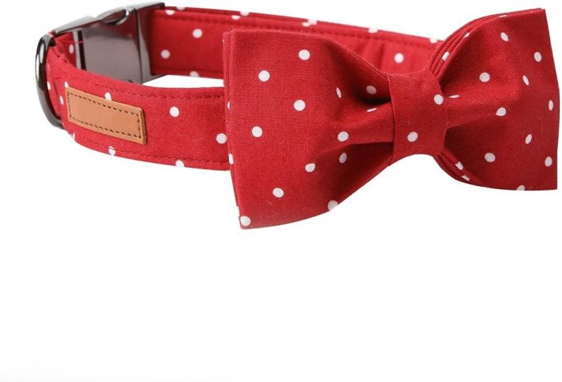 Custom Pet Soft &Comfy Bowtie Dog Collar and Cat Collar