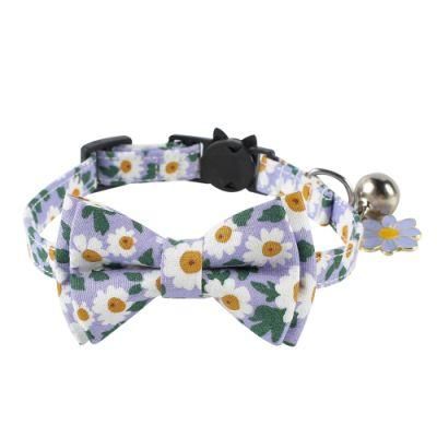 Premium Wholesale Pet Accessories Printed Adjustable Cat Collar