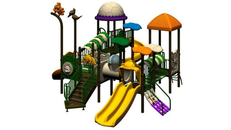 plastic Customized Outdoor Playground Playground Tube Slides