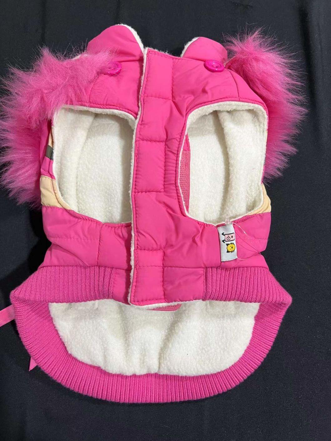 Pets Hoodie with Fur Dog Clothes Per Clothing