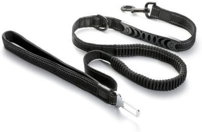 Bungee Dog Walking Leash, 5.6FT Heavy Duty with 2 Control Handles &amp; Car Seat Belt