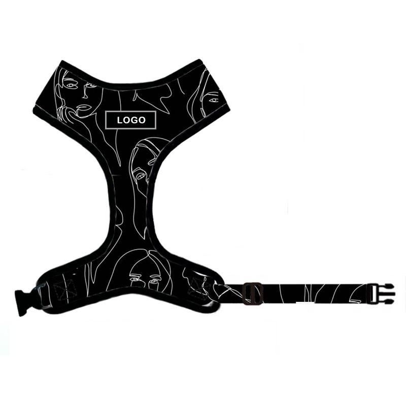 2021 Customize Pattern Logo Collar Leash Poop Bag Collar a Set Dog Harness