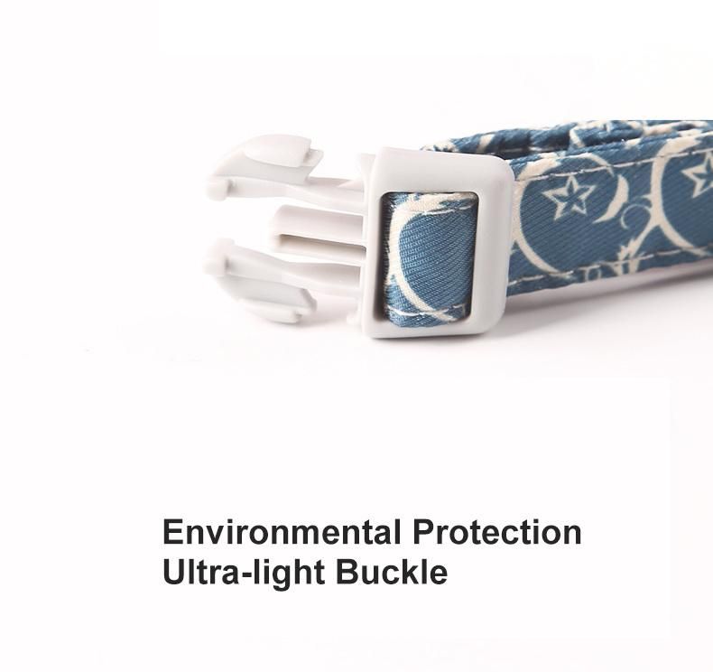Eco-Friendly OEM Custom Packaging Metal Hardware Thick Reflective Dog Collar with Buckle