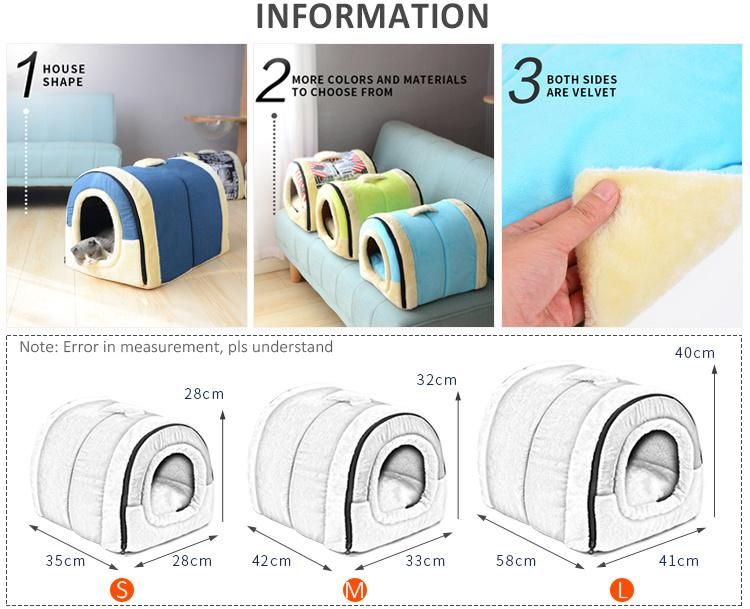 Luxury Cat Nest Calming Pet Nest Small Dog Bed Warm Cat Beds Portable Pet Bed