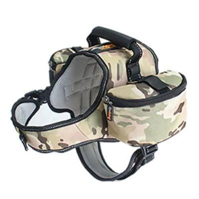 Wholesale Trekking Equipment Light Dog Saddle Bag Tactical Suit Pet Backpack Trekking Nylon Dog Backpack Harness with Side Pockets