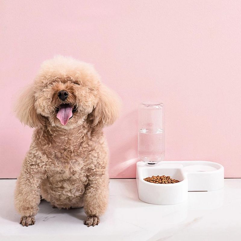 Automatic Water Bottle Dog Bowl for Pet Cat Food Water Feeding Pet Basin Travel Feeder