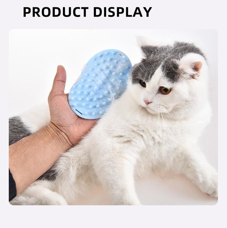 2-in-1 Portable Hair Removal Pet Cat Massage Brush