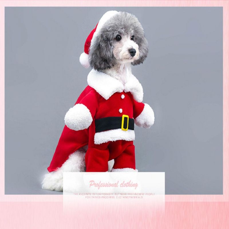 Dog Clothes New Pet Dog Christmas Santa Claus Style Transformed Coat Cat Dog Clothing