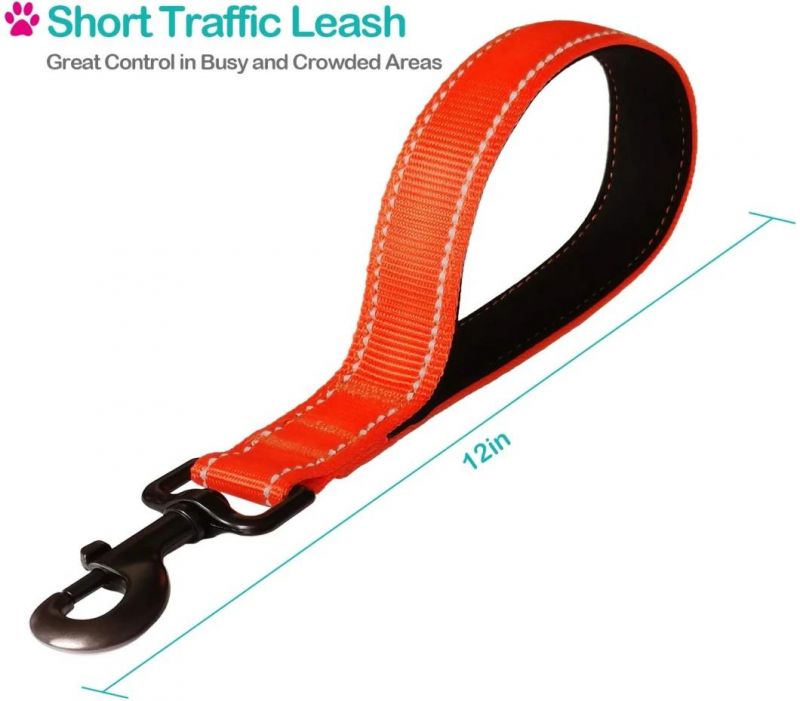 Great Control Highly Reflective Short Dog Lead