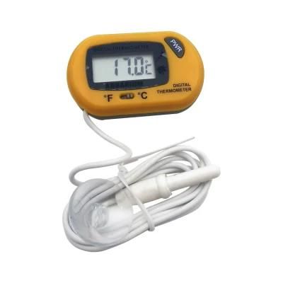 Aquarium Fish Tank Thermometer with Hook Black and Yellow Two Color Options