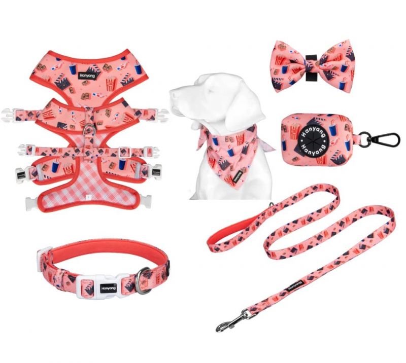 OEM Manufacturer Neoprene Reversible Harness Dog Accessories Set