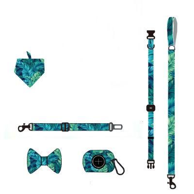 High Quality DIY Custom Pattern Logo with Leash Collar Set Dog Harness