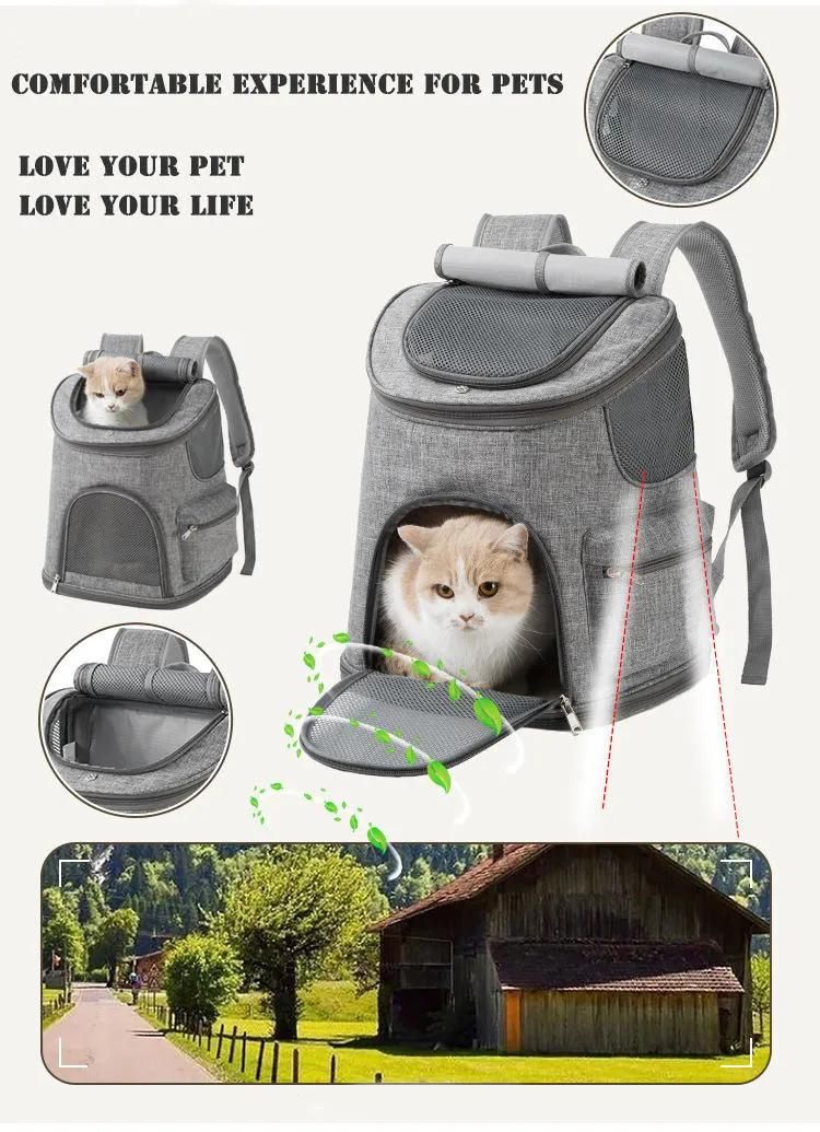 Customize OEM ODM Pet Travel Backpack Carrying Bag Carrier