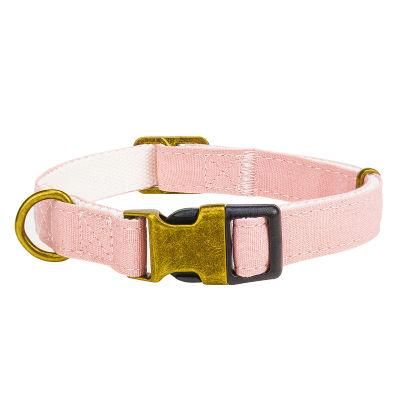 Cheapest Modern Colorful Canvas Fabric Cotton Webbing Dog Collar