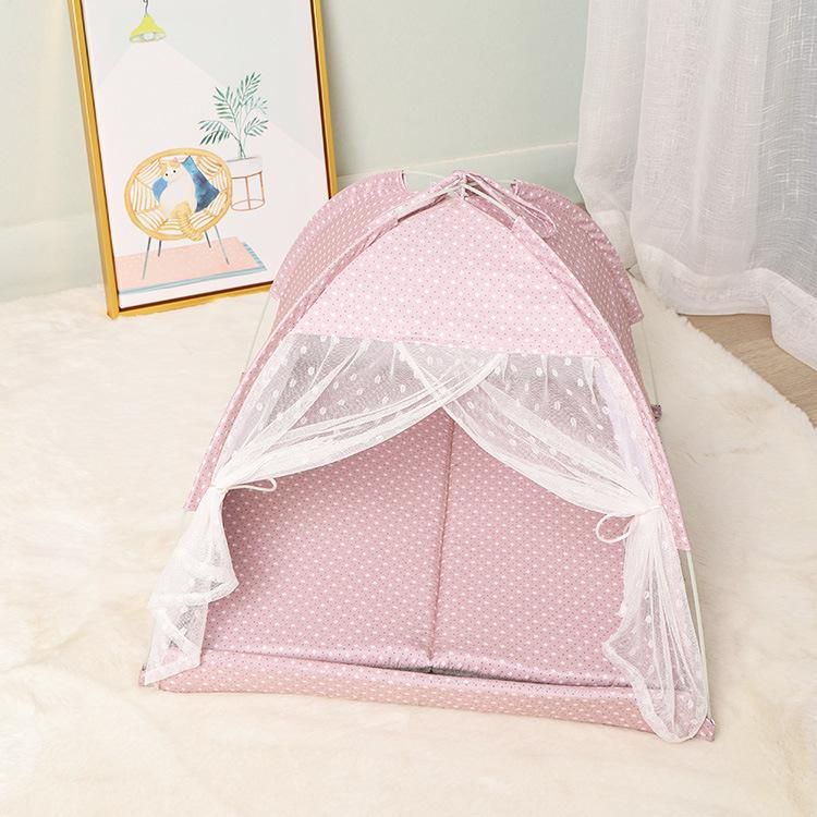 Luxury Pet Tent Bed for Dog and Cat Pet Teepee Houses with Cushion Indoor Outdoor Other Pet Products