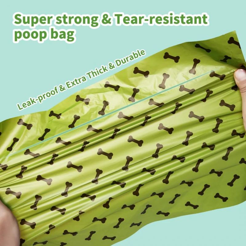 Dog Poop Bag Biodegradable Waste Bags with Dispenser Eco Friendly Poop Bags for Dog Doggy Scented Garbage Bag
