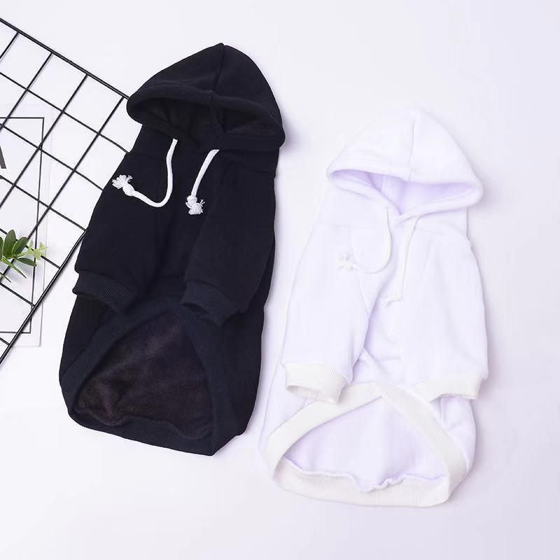 Blank Winter Printed Dog Hoodie Clothes Stocked Wholesale Super Comfortable Colorful Cotton for Dogs