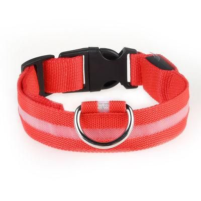 Hot Sale Waterproof Dog Collar Polyester LED Dog Collar in Bulk