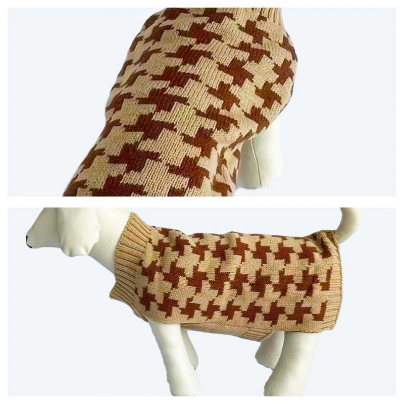 OEM-ODM High-Quality Sweater Knitted Acrylic Dog Accessories Pet Clothes Apparel