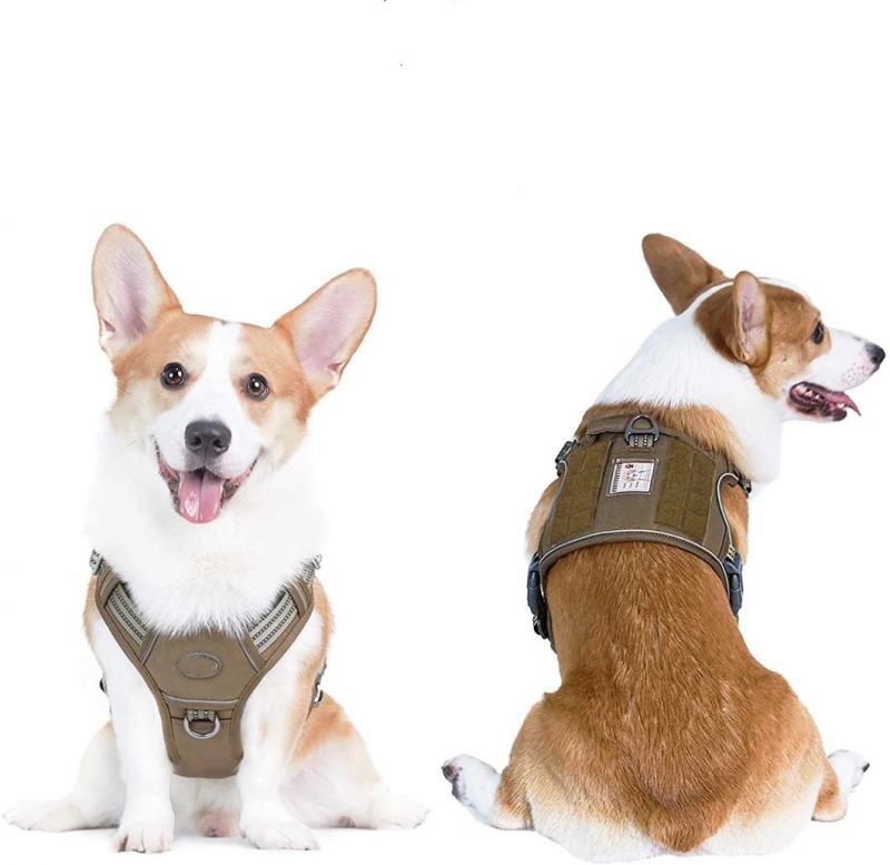 Tactical Dog Harness No Pulling Adjustable Pet Harness