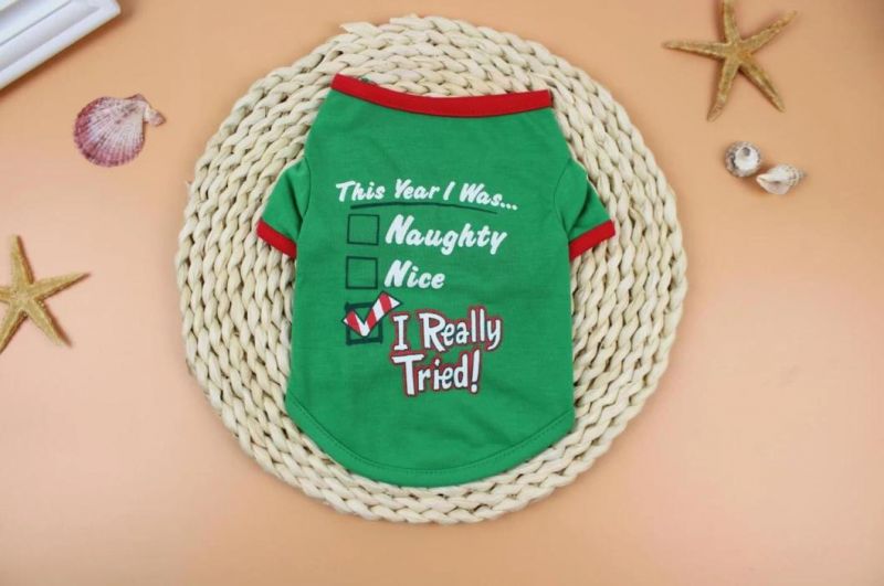 Christmas Dog Clothes Santa Claus Cotton Thicken Dog Sweater Breathable Soft Dog Costume