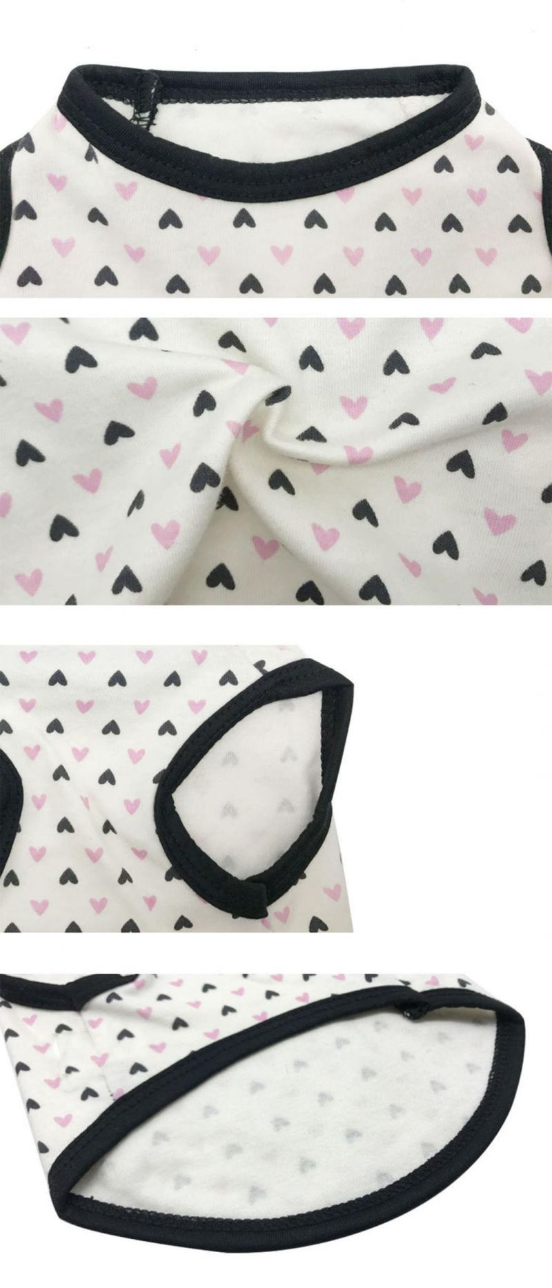 Cute Little Love Heart Pattern Design Dog Shirt Summer Cool Pet Shirt