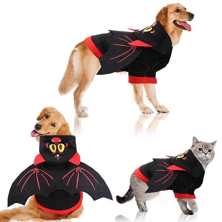 Dog Clothes Halloween Christmas Uniform Funny Cat Pet Clothes Autumn and Winter Pumpkin Clothes Two Feet