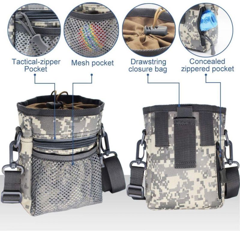 Tactical Dog Training Pouch Pet Treats Bag for Puppy Dogs Treat Pouch Waist Bag