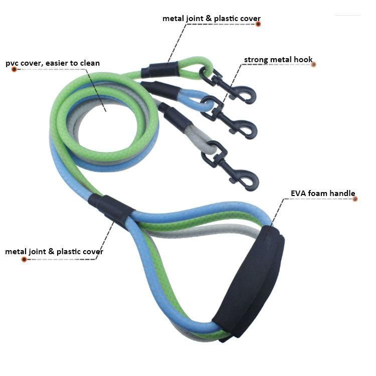 Innovative Product PVC Cover Pet Accessories Waterproof Rope Dog Leash with Foam Handle