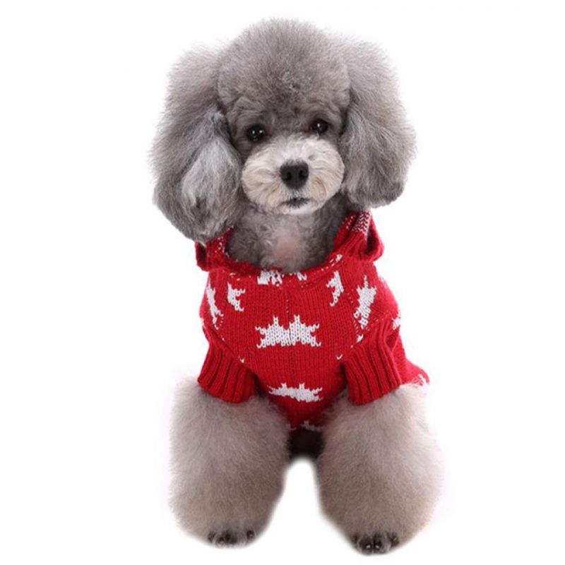 Little Stars Pattern Pet Sweater for Medium Small Hoodie Dog Sweater