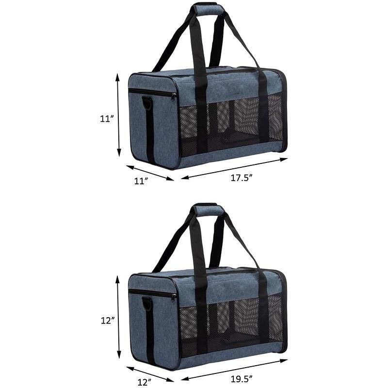 Airline Approved Portable Breathable Pet Carrier Dog Cat Travel Bag