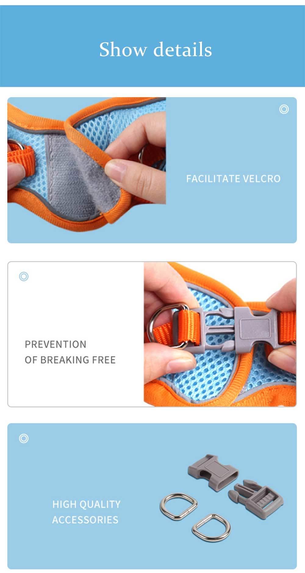 Latest Customed Factory Price Dog Harness Vest Lightweight